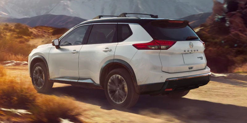 The performance of the 2025 Nissan Rogue driving in the desert near Pompano Beach, FL